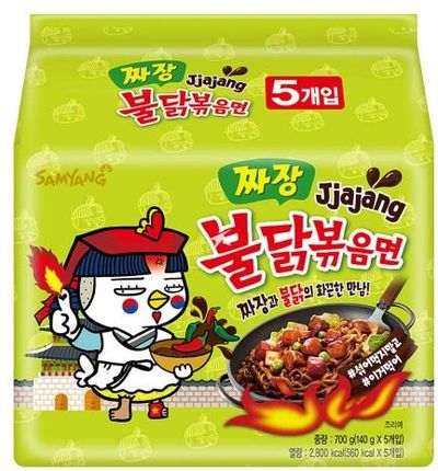 Samyang Makaron Instant Hot Chicken Jjajang Stir-Fried Marki - Zestaw 5X140G