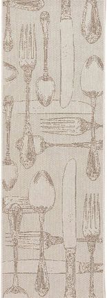 Dekoria Dywan Cottage Cutlery wool/mink 60x180cm, 60 x 180 cm