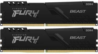 Kingston Fury FURY Beast, DDR4, 16 GB, 3200MHz, CL16 (KF432C16BBK2/16) - zdjęcie 1 Kingston Fury FURY Beast, DDR4, 16 GB, 3200MHz, CL16 (KF432C16BBK2/16)