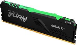 Zdjęcie Pamięć RAM Kingston Fury FURY Beast RGB DDR4 16 GB 3200MHz CL16 (KF432C16BBAK2/16) - Jastrzębie-Zdrój