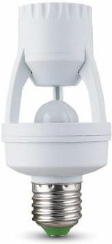 V-TAC Bewegungsmelder E27 - Sensor Für Leuchtmittel, Transparent, 117mm