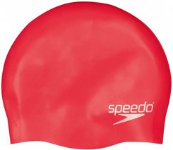 Zdjęcie Speedo Czepek Junior Silikonowy Plain Flat Silicone Cap Red (68709931959RED) - Wrocław