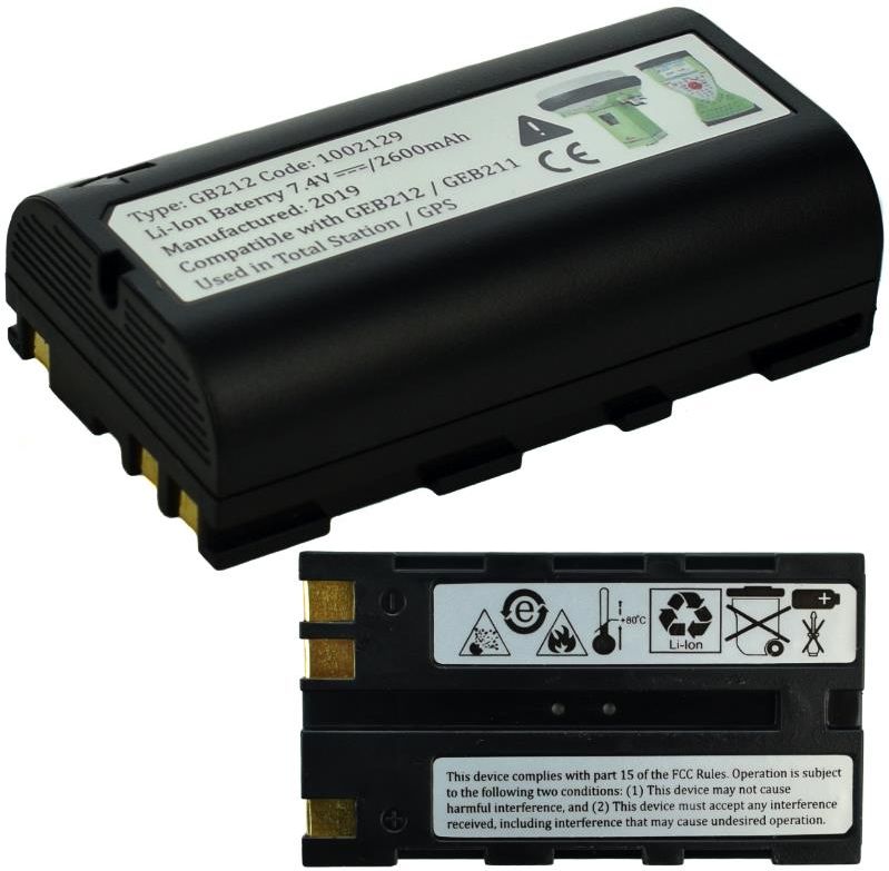 Batteria Ricaricabile Per Leica GEB211/GEB212 – 2800mAh 7.4V Per Ricevitori GPS, Stazioni Totali E Strumenti Topografici