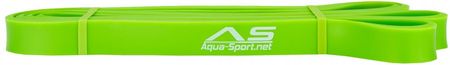Aqua-Sport Guma Taśma Do Ćwiczeń Oporowe Podciągania Superband Green Fluo Opór Gumy: 9 25Kg Szerokość 19Mm (AS2080)