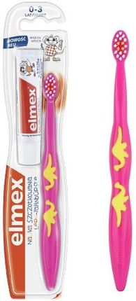 elmex Kids szczoteczka do zębów dla dzieci 0-3 lat miękka 1 szt. różowa