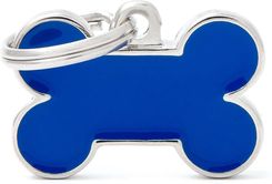 Myfamily Mf Basic H Mała Kość Niebieska - Obroże dla psów handmade