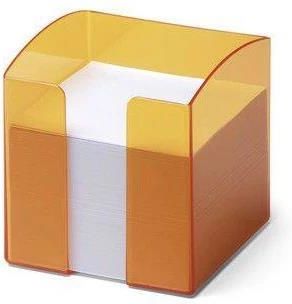 Durable Pojemnik Z Karteczkami Pomarańczowo Przeźroczysty Trend Pomarańczowo Przezroczysty