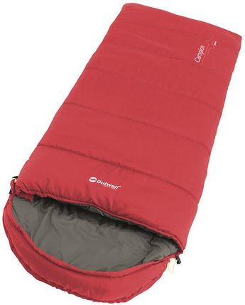 Outwell Campion Sleeping Bag Youth czerwony Left Zipper 