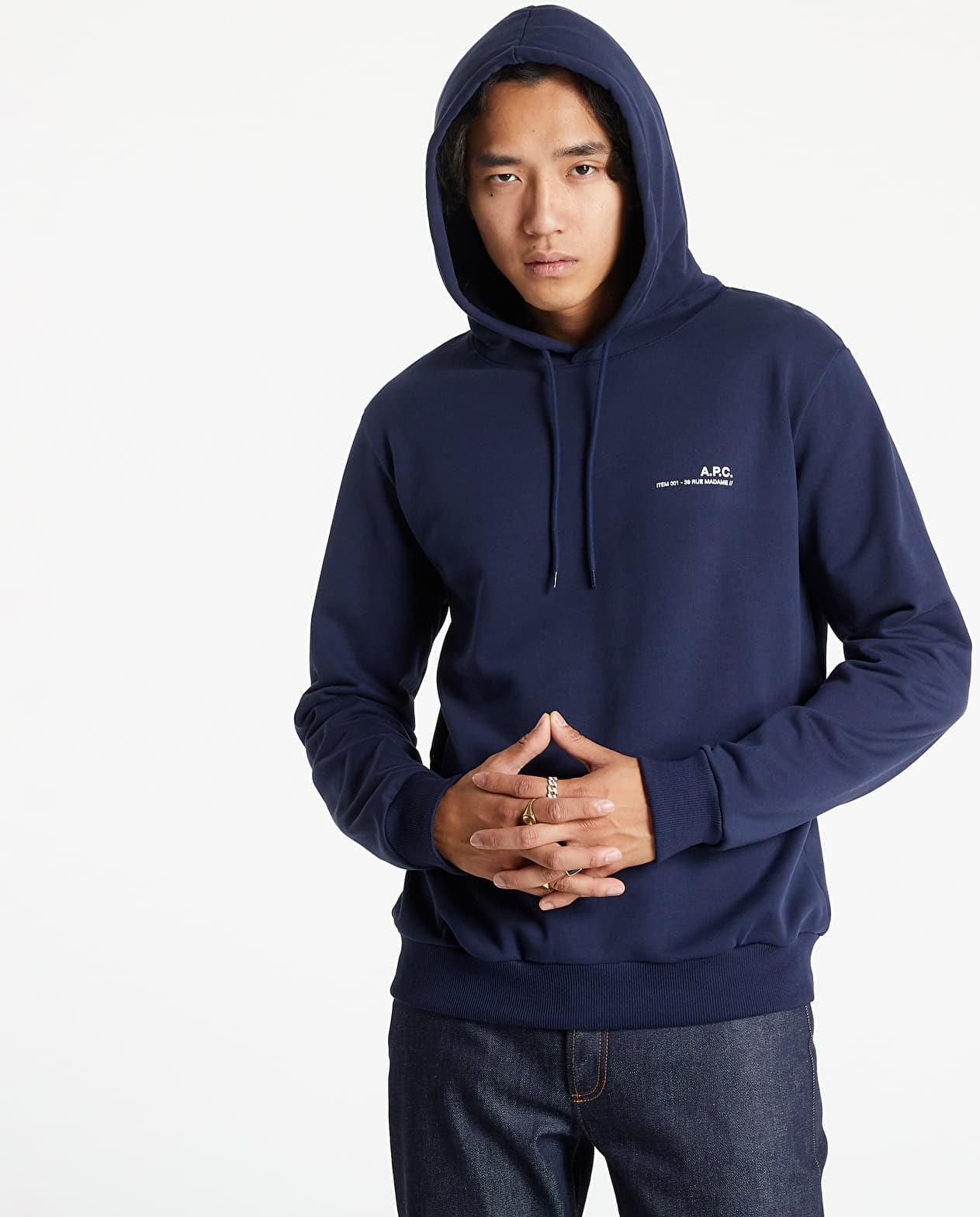 Bluza z kapturem Fjallraven Fjallraven Logo Hoodie - dark navy