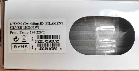 eSun eTwinkling Filament Srebrny 1.75mm