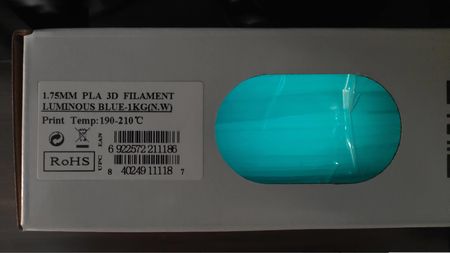 eSun PLA Filament Fluorescencyjny Niebieski 1.75mm
