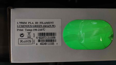 eSun PLA Filament Fluorescencyjny Zielony 1.75mm