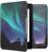 Kwmobile Etui flip z wzorem jeleń Amazon Kindle Paperwhite 3 turkusowy (4556926)