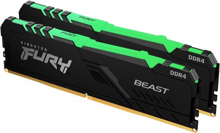 Pamięć RAM Kingston Fury Beast RGB DDR4 16GB 3600MHz CL17 (KF436C17BBAK216)