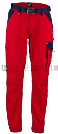 Spodnie robocze, L, czerwony/niebieski Original Kramp