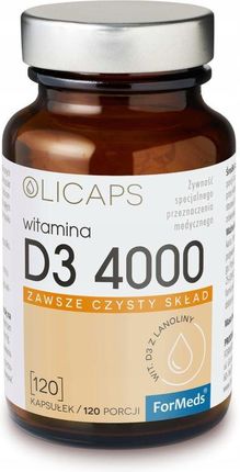 Formeds Olicaps Witamina D3 4000 120 k witaminy