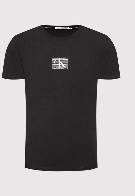 Calvin Klein Jeans T Shirt J30J318177 Czarny Regular Fit - Ceny i opinie -  Ceneo.pl