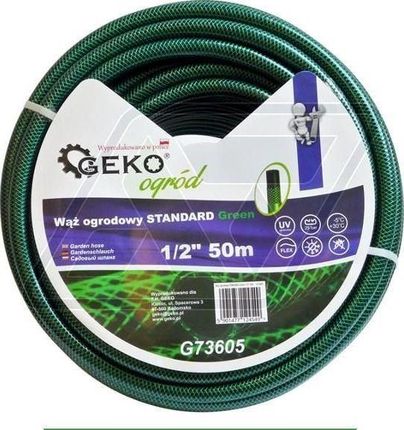 Geko Wąż Ogrodowy Standard Green 1/2 50M Geko81 G73605 Geko
