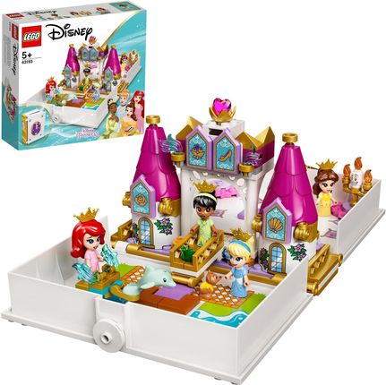 LEGO Disney Princess 43193 Książka z przygodami Arielki, Belli, Kopciuszka i Tiany