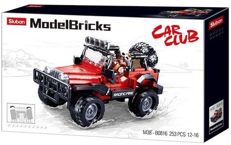 Sluban Klocki Auto Terenowe Jeep 253El. Modelbricks