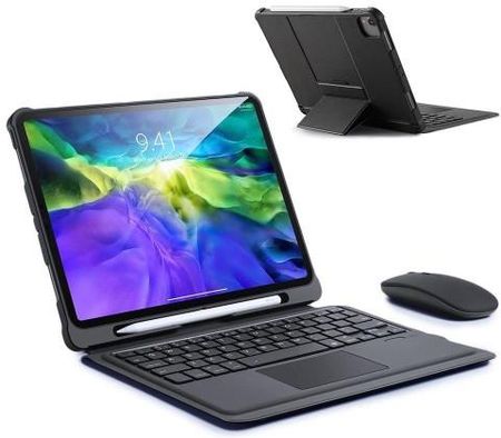 Dux Ducis Touchpad Keyboard Case etui na tablet bezprzewodowa klawiatura Bluetooth Apple iPad Air 2020 / Pro 11" czarny
