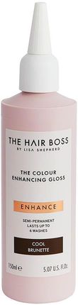 The Hair Boss Colour Enhancing Gloss Cool Brunette Rozświetlacz podkreślający ciemny odcień włosów 150 ml