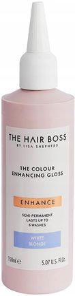 The Hair Boss Colour Enhancing Gloss White Blonde Rozświetlacz podkreślający chłodny odcień blondu 150 ml