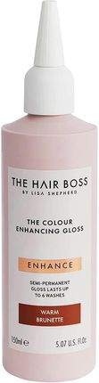 The Hair Boss Colour Enhancing Gloss Warm Brunette Rozświetlacz podkreślający ciepły odcień ciemnych włosów 150 ml
