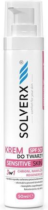 Krem Solverx z SPF 50+ Sensitive Skin na dzień 50ml