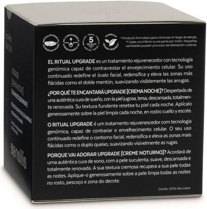 Krem Sensilis UPGRADE ujędrniający i korygujący zmarszczki na noc 50ml - zdjęcie 2