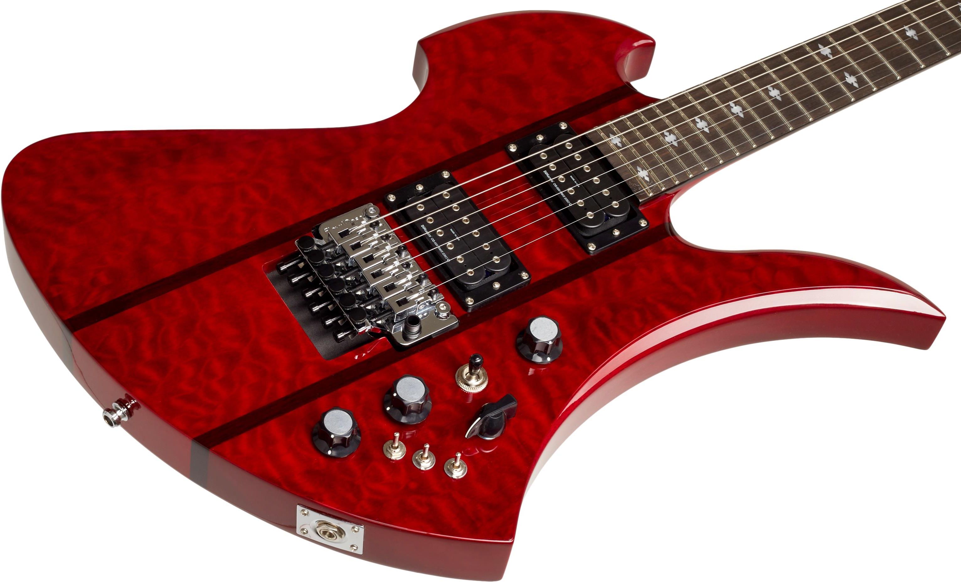 ギター Mockingbird ST T.Red Lefty B.C. Rich Mockingbird Legacy ST with Floyd Rose - Trans Red