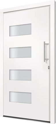 Vidaxl Drzwi Zewnętrzne Aluminium I Pvc Białe 100x200 3056818