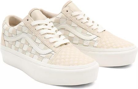 VANS Buty Woven Old Skool Platform ((woven) Leather/blanc De Blanc