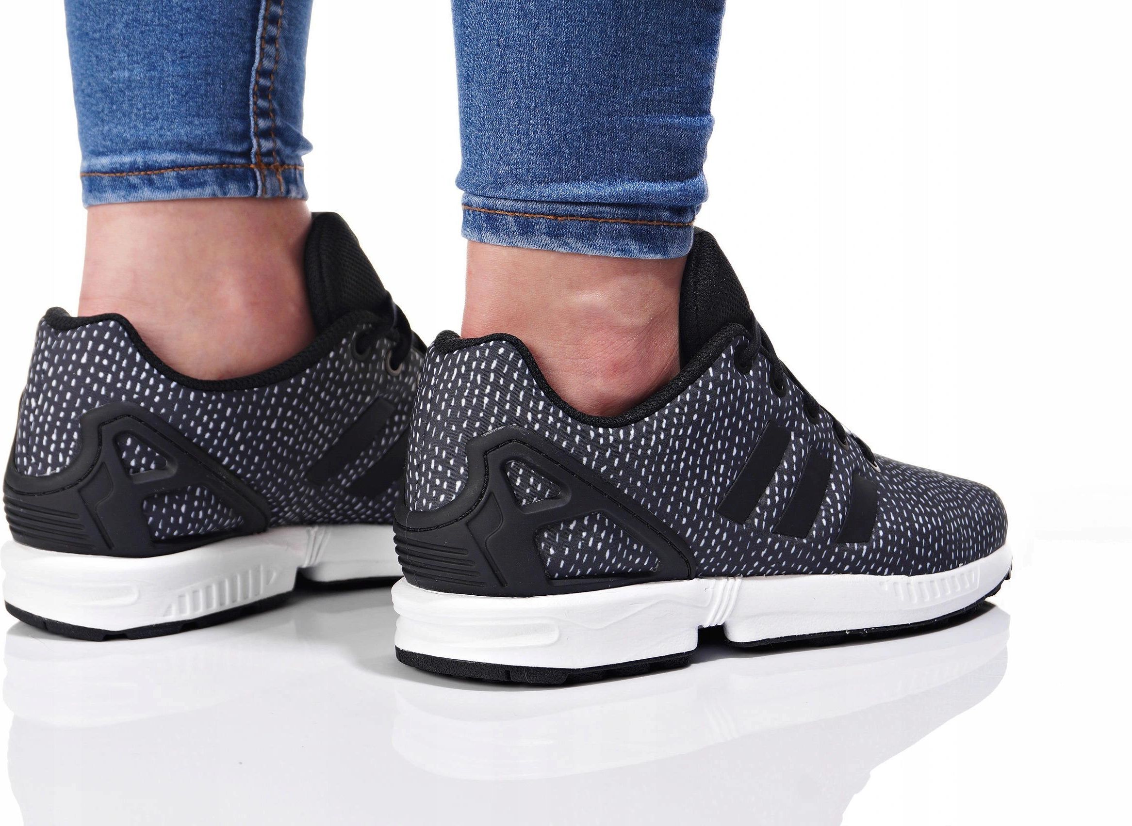 スニーカー ADIDAS ORIGINALS Woman Sneakers Black JS0298 Buty Adidas Damskie Zx Flux J BY9828 Czarne - Ceny i opinie