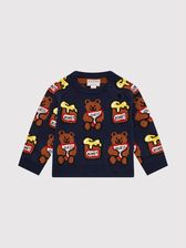 Guess Sweter H1YT01 Z2S40 Granatowy Regular Fit