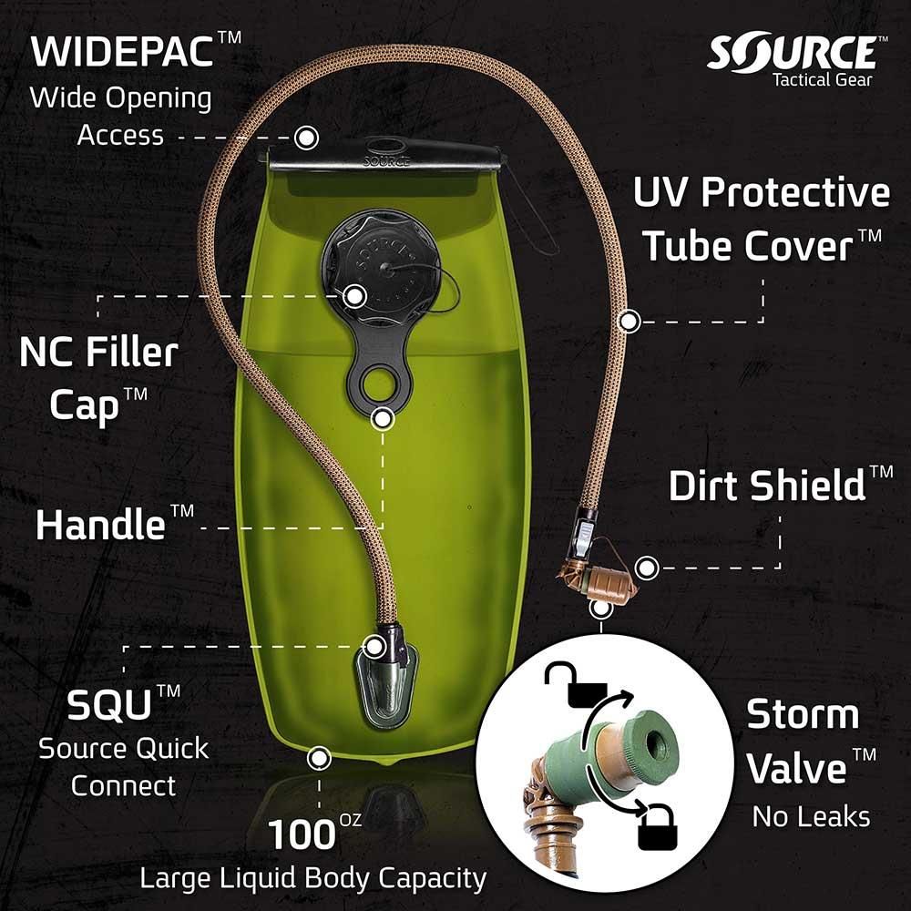 Source Tactical Gear Bukłak Taktyczny Wxp 2L Black - zdjęcie 9 Source Tactical Gear Bukłak Taktyczny Wxp 2L Black