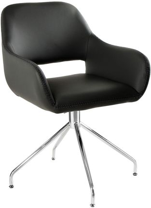 Unique Krzesło Obrotowe Talia Czarne