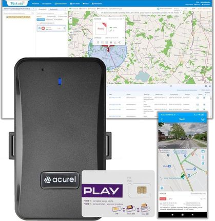 Lokalizator GPS 4G LTE JM-LL01 bateria 10 000mAh + karta Play + Tracksolid (dożywotni)