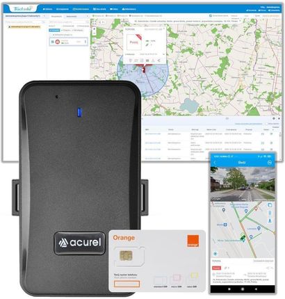 Lokalizator GPS 4G LTE JM-LL01 bateria 10 000mAh + karta Orange + Tracksolid (dożywotni)