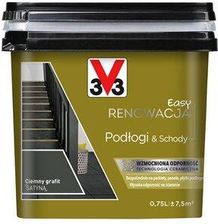 Zdjęcie V33 Farba Easy Renowacja Podlogi I Schody Ciemny Grafit 750 Ml - Szamotuły