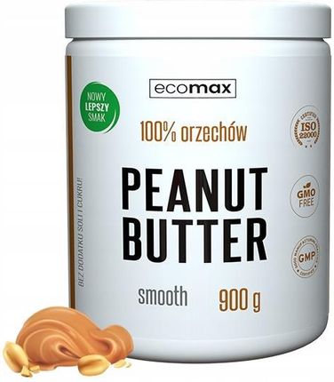 Ecomax Masło Orzechowe 100% Peanut Butter 900G