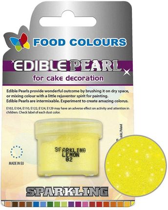 Food Colours Puder Spożywczy Perłowy - Sparkling Lemon, 10 Ml