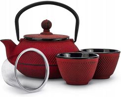 Zdjęcie Marco Polo Czerwony Żeliwny Czajnik 0,6 L Z 2 Czarkami 120Ml - Osiek