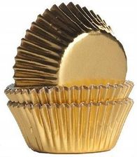 Zdjęcie Mini papilotki na muffinki 35mm Złote 45szt - Legnica