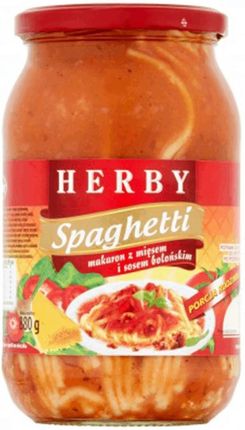 Herby Makaron Spaghetti Bolognese Słoik 900g