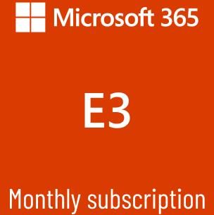 Microsoft 365 E3  subskrypcja miesięczna (1 miesiąc)