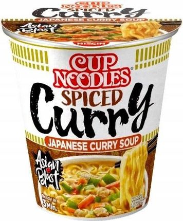 Zupka Makaron 350ml Japońskie Curry Cup 67g Nissin