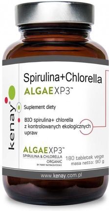Kenay Spirulina + Chlorella Algaexp3 180Tabl