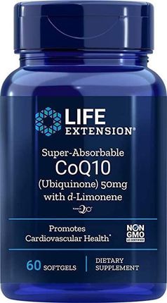 Life Extension Koenzym Q10 Ubichinon Kaneka 100 Mg + D Limonen 60Kaps