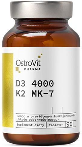 OstroVit Pharma D3 4000 K2 MK 7 90 Tabl Opinie I Ceny Na Ceneo Pl